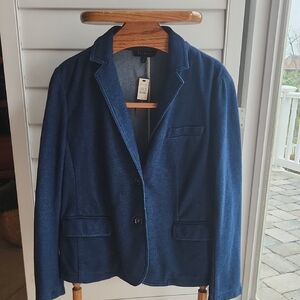 Talbots Blue Blazer Womens Sz XL NWT